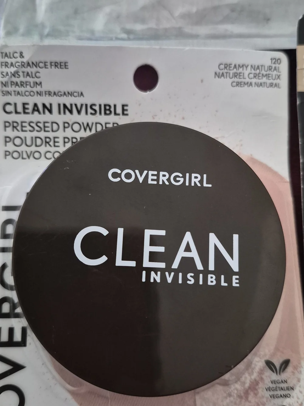 New- 1- CoverGirl Clean Invisible Pressed Powder #120 & 1 Natural #120  Tube.
